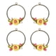 thumbnail image 2 of 4 Piezas De Flores De Adornos Para Collares, Brazaletes, Colgantes, Proyectos De Scrapbooking,, 2 of 9