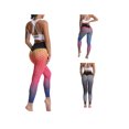 thumbnail image 2 of Faithtur Women Sweatpants, Gradient Color Elastic High Waist Yoga Leggings, 2 of 10