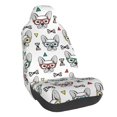 thumbnail image 1 of Wukai Cute French Bulldog Full Set Car Seat Covers with Soft Padding Universal Auto Front Seats Protector and Cushion Mat, 1 of 5