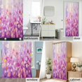 thumbnail image 6 of Abstract Plant Fabric Shower Curtain PPurple Daisy Full Spring Flowers Washable Shower Curtains for Bathroom, Waterproof Bath Curtain with Hooks Home Decor 72x84in, 6 of 8