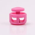 thumbnail image 4 of 50Pcs Plastic Cord Locks Double Hole End Round Toggle Drawstring Stoppers for Camping Hiking Shoelace Sports Backpacks Pink One Size, 4 of 5
