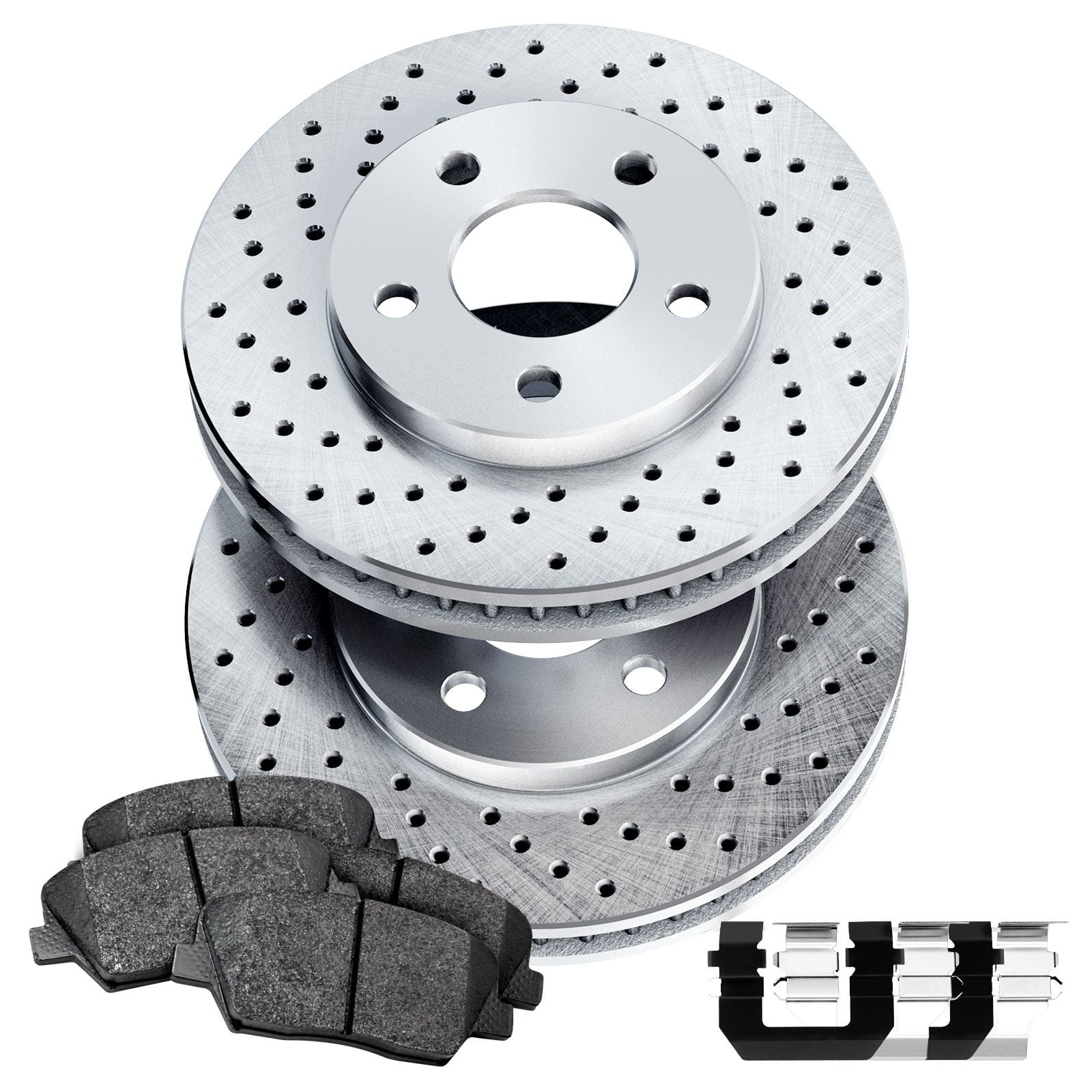 Audi A6 Allroad Drilled Grooved Brake Discs Front Rear 