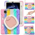 thumbnail image 2 of For Xiaomi Pad Mini 8.8 Inch 2025 Case, 360 Rotatable Handle Stand, Shoulder Strap, Drop-Proof Design, Colourful Pink, 2 of 7