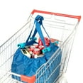 thumbnail image 2 of Handy Sandy Repeat Shopping Universal Cart Bag with Zipper Pouch Polyester, Patent, Blue, 3 Pack, 2 of 7
