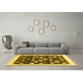 thumbnail image 3 of Ahgly Company Indoor Rectangle Oriental Yellow Traditional Area Rugs, 7' x 9', 3 of 4