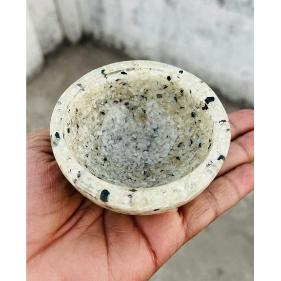 Large Rainbow Moonstone Crystal Orgone Bowl Hand Carved Crystal Gemstone Home Office Decorative Crystal Bowl Gift