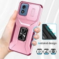 thumbnail image 4 of Funda para GANGXUN Motorola Moto G22 - Soporte metálico, Función magnética, Rosa, 4 of 5