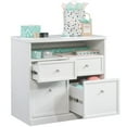 thumbnail image 4 of Pemberly Row 4-Drawer Modern Engineered Wood Storage Cabinet in White, 4 of 14
