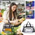 thumbnail image 1 of AMERTEER WTN Strap and Front Storage Compartment Transparent Lunch Bags for Men and Women for Work, 1 of 6