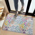 thumbnail image 2 of Pioneer Flower Floral Print Pattern Door Rugs,Washable Non Slip Door Mats Indoor,Decorative Door Mats,Entry Mat Indoor for Entrance,Bedroom,Kitchen,Bathroom,20"x32", 2 of 6