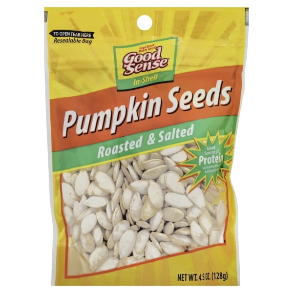 Good Sense Roasted & Salted Pumpkin Seeds, 4.5 Oz.
