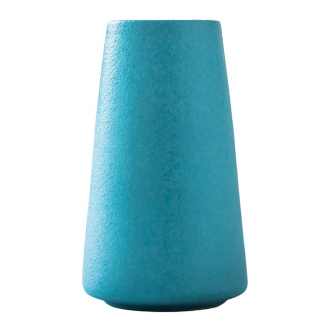 Jarrón de cerámica Laklulu, bonito jarrón mate para decoración de interiores de sala de estar, centros de mesa, 9 x 15 x 5 cm