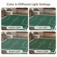 thumbnail image 7 of ODIKA 8'x10' Washable Area Rug Non-Slip Chair-Friendly Mat Field Bold Stripe Borders Center Circle Themed Doormat Door Soccer Playful for Dining Room, Large Office, Lounge, 7 of 7