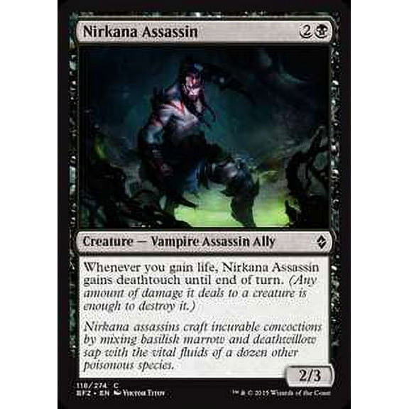 MtG Battle for Zendikar Common Nirkana Assassin (Foil) #118
