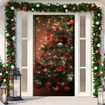 thumbnail image 5 of 2025 Christmas and Halloween Front Door Decoration,Dreamy Door Curtains Christmas Outdoor Cover Elastic Fabric,Christma and Halloween Front Door Cover, Holiday Decor for Home Outdoor Indoor Ornament, 5 of 6