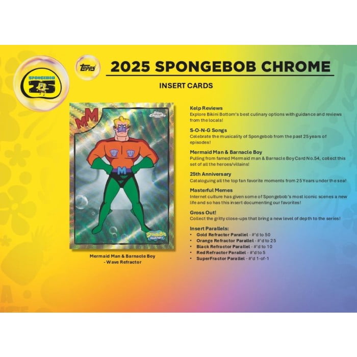 topps chrome spongebob booster box Amazon.com: 2025 Topps Chrome Sponge Bob 25th Anniversary blaster box