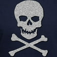 thumbnail image 3 of CafePress - Silver Glitter Skull & Crossbones - Pullover Hoodie, Classic, Comfortable Hooded Sweatshirt, 3 of 4
