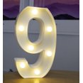 thumbnail image 1 of Luz LED de noche con letras, lámpara de batería con número del alfabeto inglés, 26, 22cm, Diwali, decoración romántica para fiesta de boda y Navidad, 1 of 4