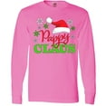 thumbnail image 3 of Inktastic Pappy Claus with Christmas Santa Hat and Snowflakes Long Sleeve T-Shirt, 3 of 5