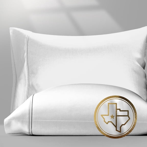 100% Egyptian Cotton Pillow Cases Set of 2, Standard Queen Size Luxury 1500 Thread Count Sa, Soft Cooling Pillow Covers for Hotel Style Bedding, Light Grey