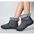 thumbnail image 2 of Womens Winter Snow Boots Faux Fur Lined Warm Waterproof Ankle Boots, 2 of 10