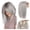 Gold, variant on 10-Inch Volumetric Hair Extensions for Women - Chic Straight Hair with Bangs for Natural Gray Coverage