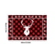 thumbnail image 3 of Alfombra Navideña de Terciopelo Cristal con Diseño de Cuernos y Cuadros | Alfombrilla Antideslizante para Baño | Roja | 40 X 60 Cm | Estilo Festivo y Moderno | Decoración Navideña | 1 Alfombra, 3 of 6