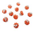 thumbnail image 1 of 12 piezas 3D naranja esmalte calabaza encantos colgante Halloween encantos colgante para la fabricación de joyas y manualidades DIY TUNC Sencillez, 1 of 5