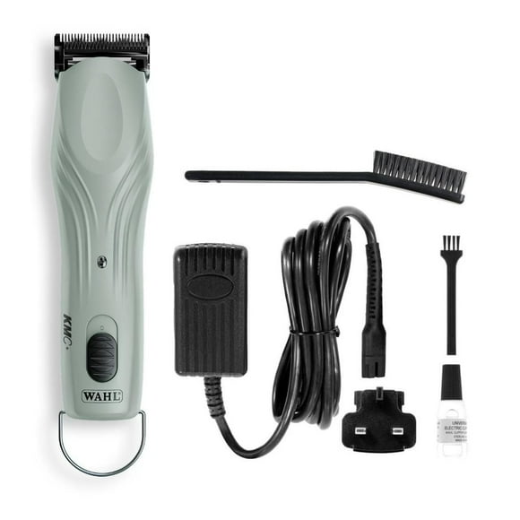 Wahl Professional Animal KMC+ 2-Speed Cordless Clipper - Detachable Blade Pet & Dog Clipper Kit - Patented Ergonomic Housing Design - Premium Pet Clipper - Sage Green- Model 59133