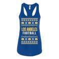 thumbnail image 2 of Wild Bobby City of Los Angeles LAR American Football Fantasy Fan Sports Women Racerback Tank Top, Royal, Small, 2 of 6