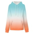 thumbnail image 3 of Lmnyox Women's Fashion Print Hoodies Oversized Long Sleeve Drawstring Sweatshirts Casual Pullover with Pocket, 3 of 4