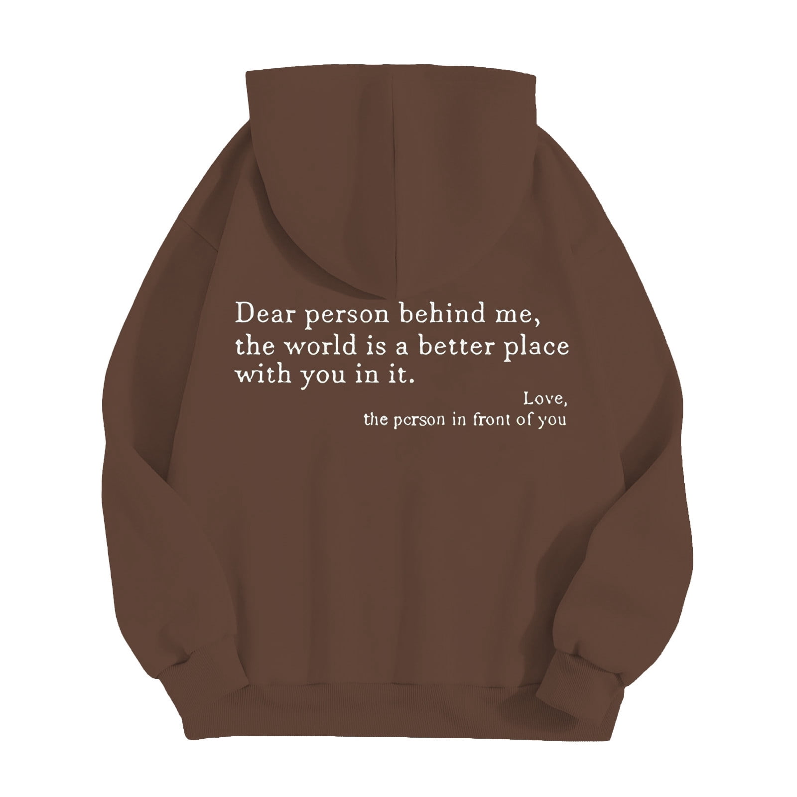 CONFREE Men's Hoodies Letter Prints Hoodies For Men Graphic Long Sleeve Casual Pullover Hooded Sweatshirts With Pockets