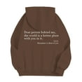 thumbnail image 3 of Afdoent Mens Hoodies Pullover Mens Fashion Casual Letter Print Hooded Pullover Long Sleeve Drawstring Hooded Sweatshirt Retro Streetwear, 3 of 8