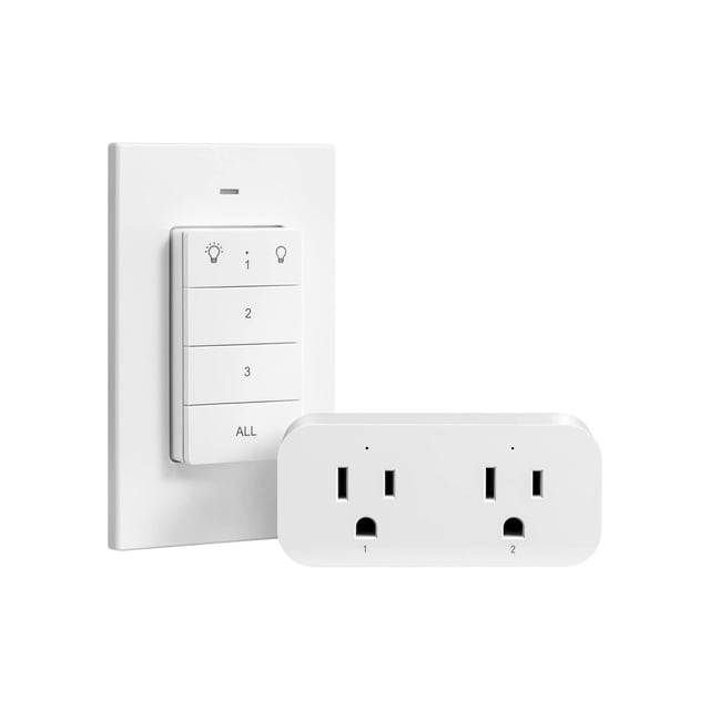 Interruptor de luz inalámbrico con toma de control remoto DEWENWILS