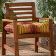 thumbnail image 3 of Greendale Home Fashions 20" x 20" Kinnabari Stripe Outdoor Tufted Dining Seat Cushion, 3 of 10