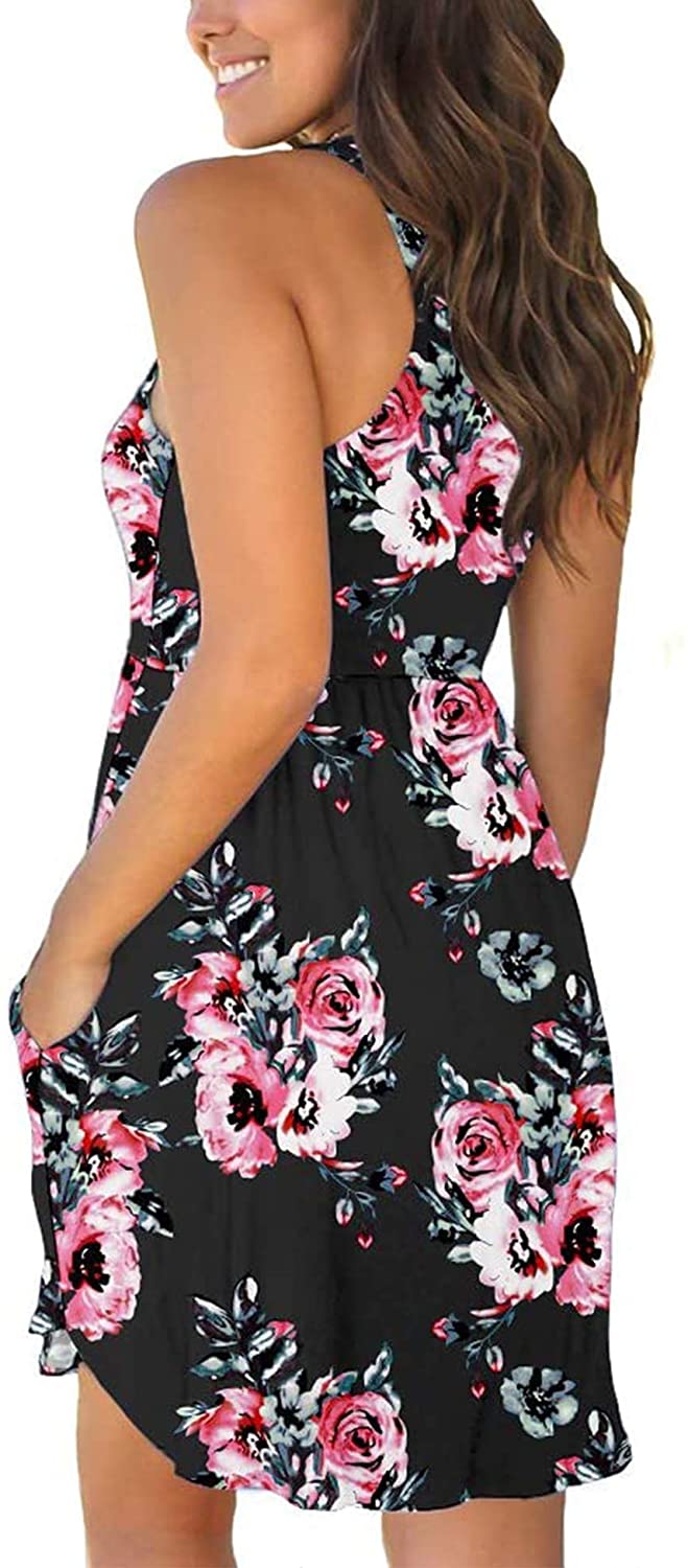 Summer Casual T Shirt Dresses Beach 