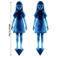 thumbnail image 3 of 2-Pack Halloween Ghost Girl Garden Stake Lights, Gothic Glowing Blue Floating Phantom Yard Figurine Craft, Spooky Glow Landscape Path Lamp for Theme Party Display Outdoor, 3 of 8