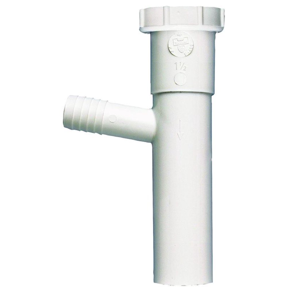 Plumb Pak PP6614W Dishwasher Tailpiece, 11/2 in Slip Joint, White 5