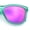 Green Frame - Purple Mirror Lens, variant on SA106 Polarized Sport Sunglasses for Men UV400 Lightweight Matte Plastic Blue Frame - Blue Mirror Lens