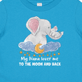 thumbnail image 4 of Inktastic My Nana Loves me to the Moon and Back Elephant Family Boys or Girls Baby T-Shirt, 4 of 5