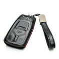 thumbnail image 2 of Vitodeco Leather Smart Key Fob Case Compatible with Audi A4, A5, Q7, S4, S5, SQ5, TT 2017 - 2022 (4-Button, Black/Red), 2 of 5