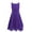 Purple, variant on MSemis Kids Sleeveless Knotted Waist Ruched Flower Dress