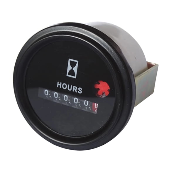 12-36V Digital Mechanical Hour Meter 52mm Hour Gauge Meter for Generator Engines Easy Installation