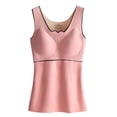 thumbnail image 1 of Sonducket Ropa interior térmica para niña, chaleco básico de fibra acrílica grueso de alta elasticidad para mantener el calor, Camisetas sin mangas Rosa 2XL, 1 of 6