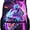 C, variant on Neon Cyberpunk Backpack for All age - Retro T-Rex & Monster Truck Bookbag, Large Capacity Casual Daypack for School, Travel & Daily Commute, Durable Shoulder Straps