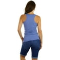 thumbnail image 2 of ToBeInStyle Womens Essential Ribbed Racerback Versatile Layering Cotton Blend Tank Top, 2 of 4