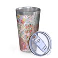 thumbnail image 2 of 16oz Tumblers Pioneer Flower Floral Print Pattern Stainless Steel Vacuum Insulated Double Wall Travel Tumbler Cups Mug with Lid and Straw,Cleaning Brush for Coffee,Tea, 2 of 4