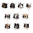 thumbnail image 3 of pitrice Refrigerator Sticker Animal Type Static Car Window Decal Decoration PVC Wall Paper, Type 8, 3 of 5
