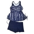 thumbnail image 3 of Summersalt swimsuits for women Floral Print Tankini Swimsuit Two Piece Bathing With High Waist Bottoms And Rash Guard Top For Beach Pool Bathing Suits plus Size Women Bust Support Bathing Suit Bottom, 3 of 3