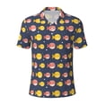 thumbnail image 2 of Daiia Cute Puffer Fish Pattern Men’s Polo Shirts,Solid Deck Shirt,Classic Fit, Breathable Cotton Polo for Casual and Sport Wear-XX-Large, 2 of 7